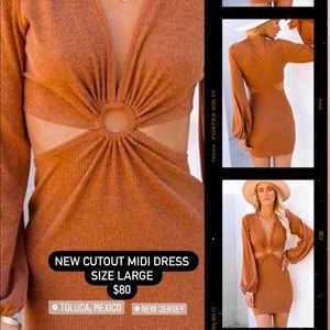 MIDI Cut out dress completely NEW!!!